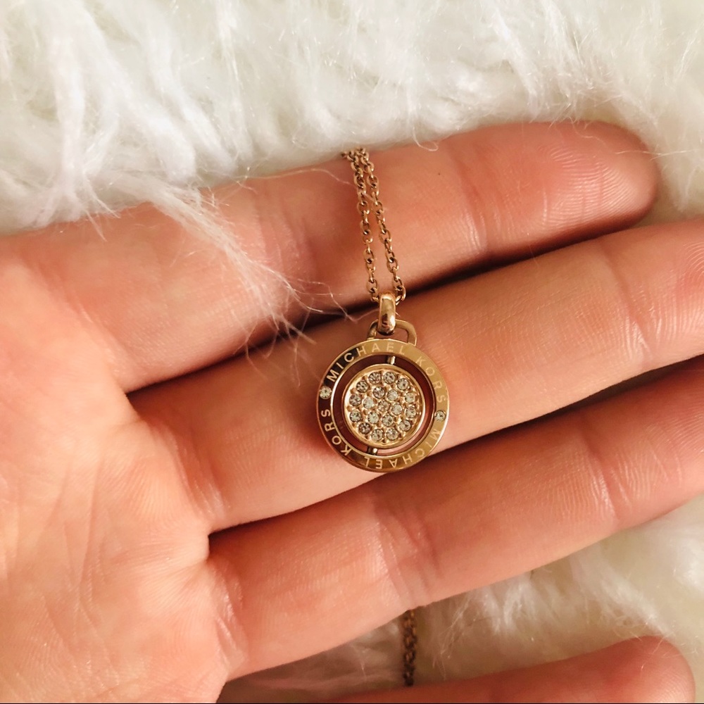 Rose Gold MichaelKors Necklace with Real Diamonds
